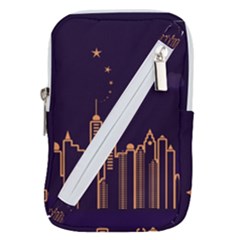 Skyscraper Town Urban Towers Belt Pouch Bag (small) by pakminggu