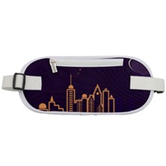 Skyscraper Town Urban Towers Rounded Waist Pouch by pakminggu