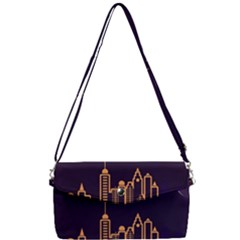 Skyscraper Town Urban Towers Removable Strap Clutch Bag by pakminggu