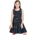 Math Mathematics Pattern Kids  Skater Dress View1