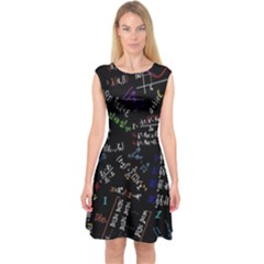 Mathematics  Physics Maths Math Pattern Capsleeve Midi Dress by pakminggu