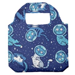 Cat Spacesuit Space Suit Astronauts Premium Foldable Grocery Recycle Bag by pakminggu