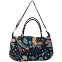 Alien Ocket Space Aesthetic Pattern Removable Strap Handbag View1