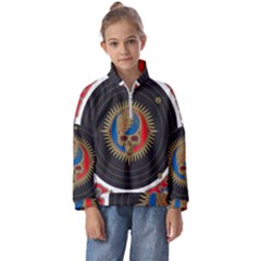 The Grateful Dead Kids  Half Zip Hoodie by Cowasu