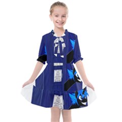 Tardis-doctor-who Kids  All Frills Chiffon Dress by Cowasu