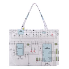 Circuits-electronics-atmel Medium Tote Bag by Cowasu