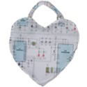 Circuits-electronics-atmel Giant Heart Shaped Tote View1