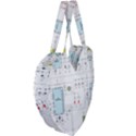 Circuits-electronics-atmel Giant Heart Shaped Tote View4