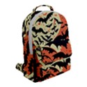 Bat pattern Flap Pocket Backpack (Small) View2