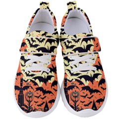 Bat Pattern Women s Velcro Strap Shoes by Valentinaart