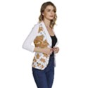 KUE JAHE SUKABUMI Women s One-Button 3/4 Sleeve Short Jacket View3