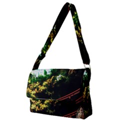 Science-fiction-forward-futuristic Full Print Messenger Bag (s) by Cowasu