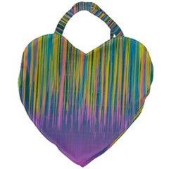 Background-colorful-texture-bright Giant Heart Shaped Tote by Cowasu