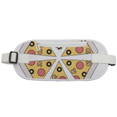 Pizza-slice-food-italian Rounded Waist Pouch by Sarkoni