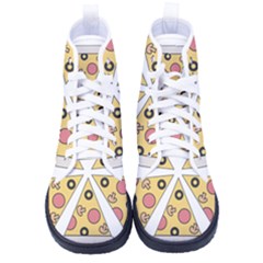 Pizza-slice-food-italian Women s High-top Canvas Sneakers