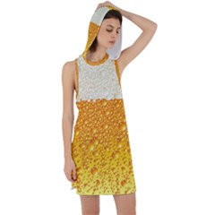 Bubble-beer Racer Back Hoodie Dress by Sarkoni