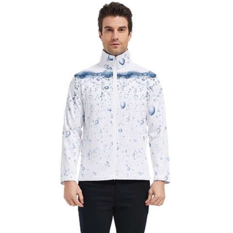 Blue Oxygen-bubbles-in-the-water Men s Bomber Jacket by Sarkoni