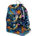 Cartoon Parody  Art Starry Night Van Gogh Top Flap Backpack View1