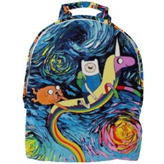 Cartoon Parody  Art Starry Night Van Gogh Mini Full Print Backpack by Sarkoni