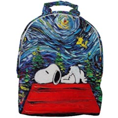 Dog Cartoon Vincent Van Gogh s Starry Night Parody Mini Full Print Backpack by Sarkoni