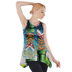 Game Starry Night Doctor Who Van Gogh Parody Side Drop Tank Tunic by Sarkoni