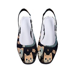 Cats Pattern Women s Classic Slingback Heels by Valentinaart