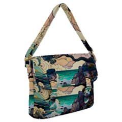 Tree Wave Ocean Buckle Messenger Bag by Bangk1t