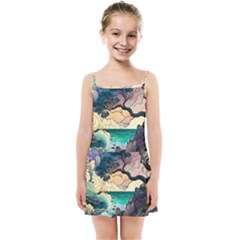 Tree Wave Ocean Kids  Summer Sun Dress by Bangk1t