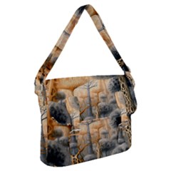 Garden Mushrooms Tree Flower Buckle Messenger Bag by Bangk1t