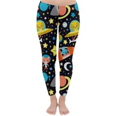 Space Pattern Classic Winter Leggings by Bedest