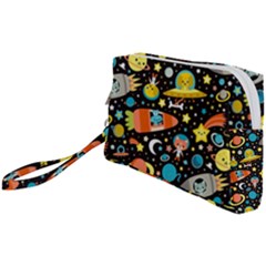 Space Pattern Wristlet Pouch Bag (small) by Bedest