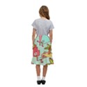 Summer Up Cute Doodle Kids  Ruffle Flared Wrap Midi Skirt View4