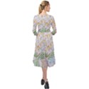 London City Map Ruffle End Midi Chiffon Dress View2