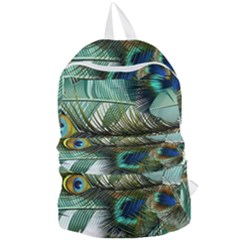 Peacock Feathers Foldable Lightweight Backpack by Bedest