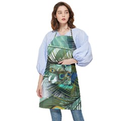 Peacock Feathers Pocket Apron by Bedest