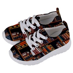 Assorted Title Of Books Piled In The Shelves Assorted Book Lot Inside The Wooden Shelf Kids  Lightweight Sports Shoes by Ravend