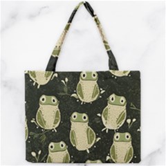 Frog Pattern Mini Tote Bag by Valentinaart