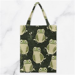 Frog Pattern Classic Tote Bag by Valentinaart