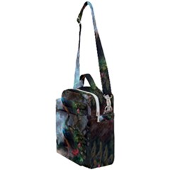 Peacock Art Painting Crossbody Day Bag by Ndabl3x