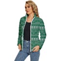 Christmas Knit Digital Women s Puffer Bubble Jacket Coat View2