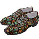 Multicolored Doodle Abstract Colorful Multi Colored Women Heeled Oxford Shoes View2