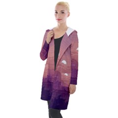 Aesthetic Pixel Art Landscape Hooded Pocket Cardigan by Sarkoni