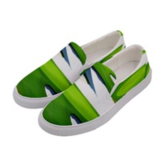 Golf Course Par Green Women s Canvas Slip Ons by Sarkoni