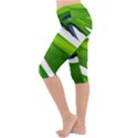 Golf Course Par Green Lightweight Velour Cropped Yoga Leggings View2