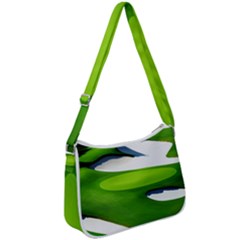 Golf Course Par Green Zip Up Shoulder Bag by Sarkoni