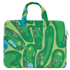 Golf Course Par Golf Course Green Macbook Pro 13  Double Pocket Laptop Bag by Sarkoni