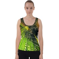 Machine Technology Circuit Electronic Computer Technics Detail Psychedelic Abstract Pattern Velvet Tank Top by Sarkoni