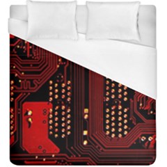 Technology Computer Circuit Duvet Cover (king Size) by Sarkoni