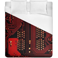 Technology Computer Circuit Duvet Cover (california King Size) by Sarkoni