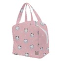 Cute Cat Cartoon Doodle Seamless Pink Pattern Boxy Hand Bag View2